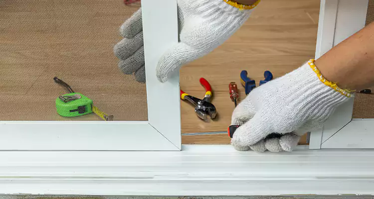 Sliding Glass Door Off Rails Repair in The Crossings, FL